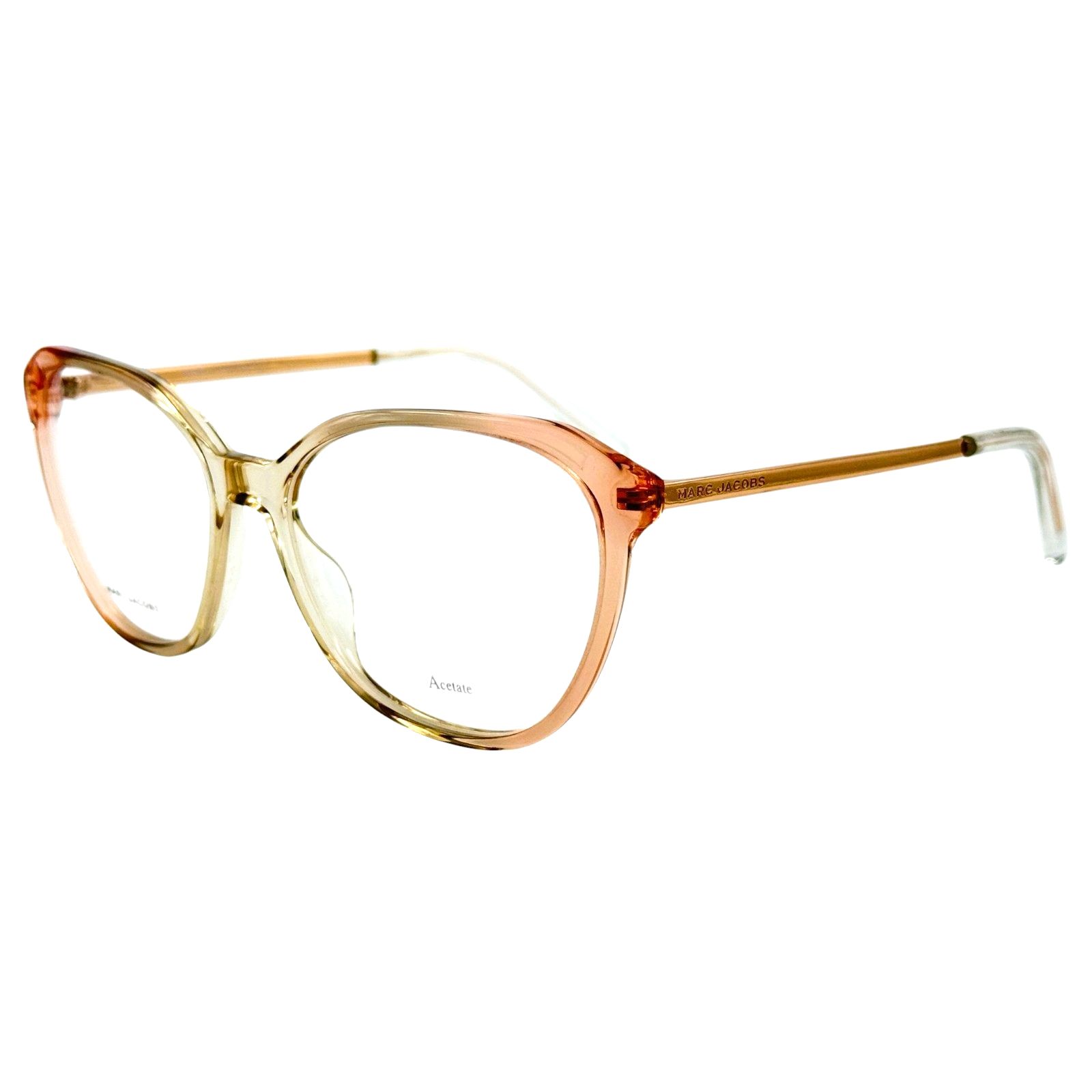 Marc Jacobs Marc 485 N Womens Plastic Eyeglass Frame 733 Peach 53-16